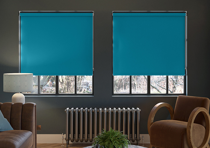 Trinity (FR Blackout), Kingfisher - Twist&Fit Roller Blind - Image 3